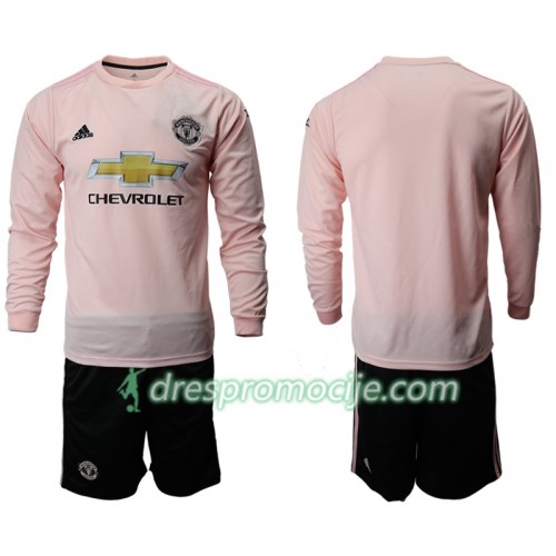 Manchester United Dres Dječji Gostujući 2018/19 Dugim Rukavima Manchester United Dres Dječji Gostujući 2018/19 Dugim Rukavima